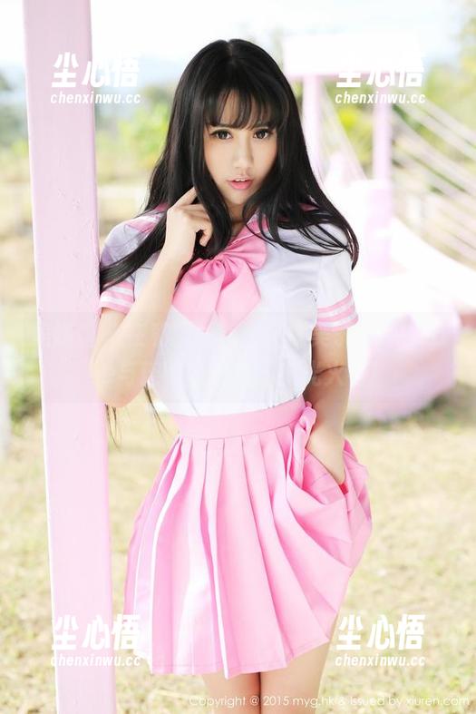 美媛馆 - 在私房角落里，糯美子MINIbabe与连衣裙的原图电光火石！